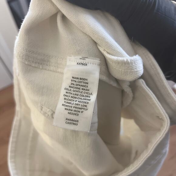 BP Straight Leg High-Waist Denim Jeans Bone Cream Size 10 - Picture 8 of 8